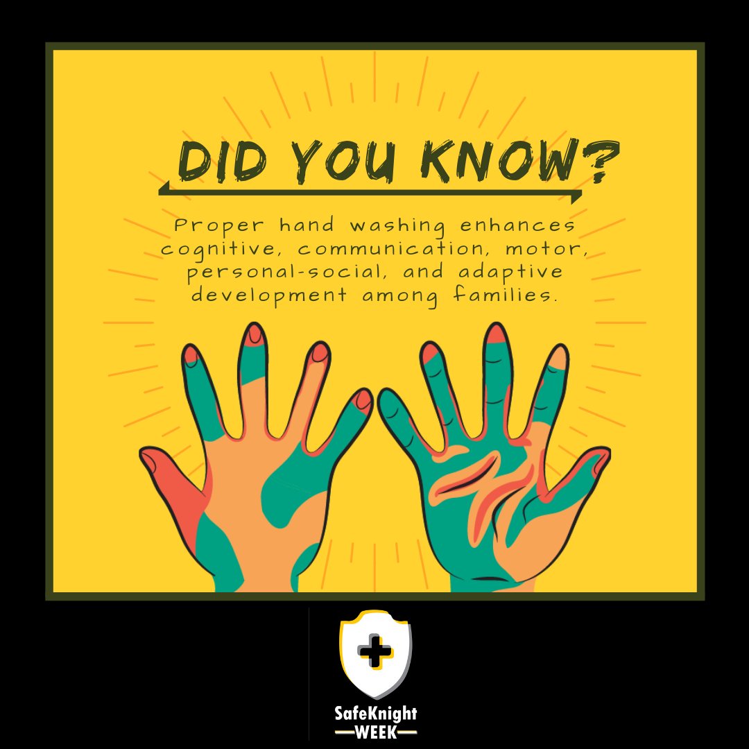 UCFHealthCenter's tweet photo. Sanitation and hygiene are CRITICAL for good health. By washing your hands, you can lower your exposure to germs and lessen your chances of illness - leaving you with more energy for growth and development! #SafeKnightWeek https://t.co/bDYW8hm3tQ
