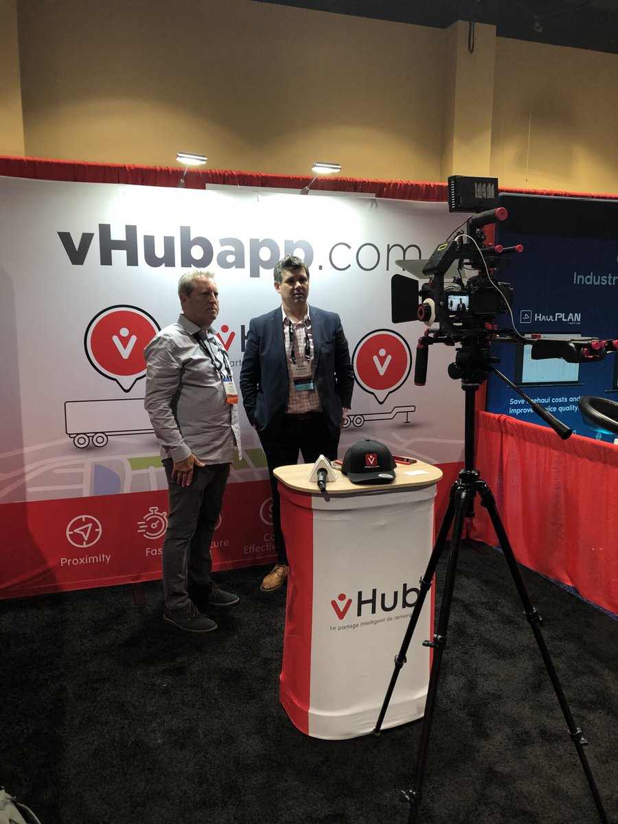vhubapp's tweet photo. Thank you @TruckerTalk for the great interview at #2020TCA 

l https://t.co/Eo17kX3l4Q