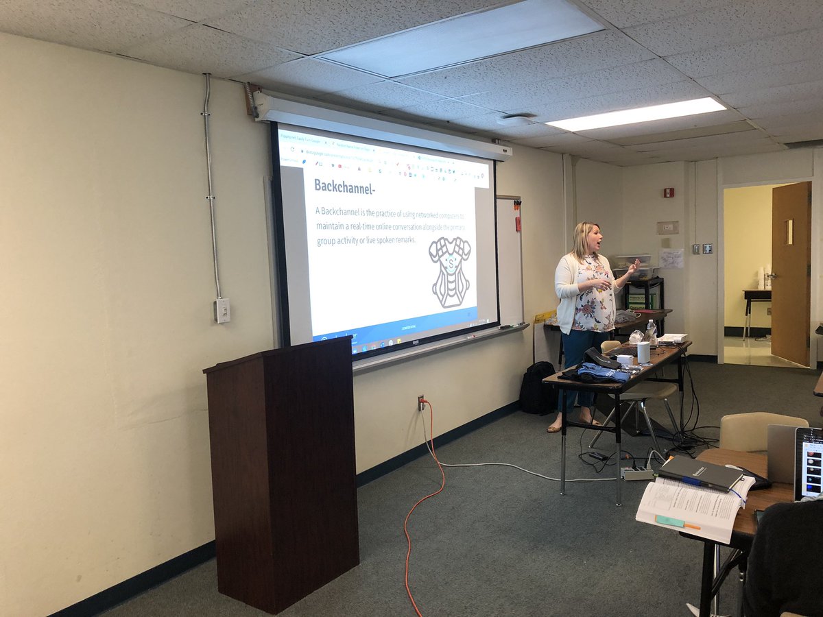 jilldrice's tweet photo. Digging deep into digital communication today with @KilleenISD_  MS teachers. The Art of Asking Qs Online✅  Creating Quality Discussions✅ Station Rotation✅ Bachchannels✅ #SchoologyPD #blendedlearning #ISTEstandards  @Schoology @techgretch @Catlin_Tucker @MrsDPatt @ghartman https://t.co/7Q9mnI5LCA