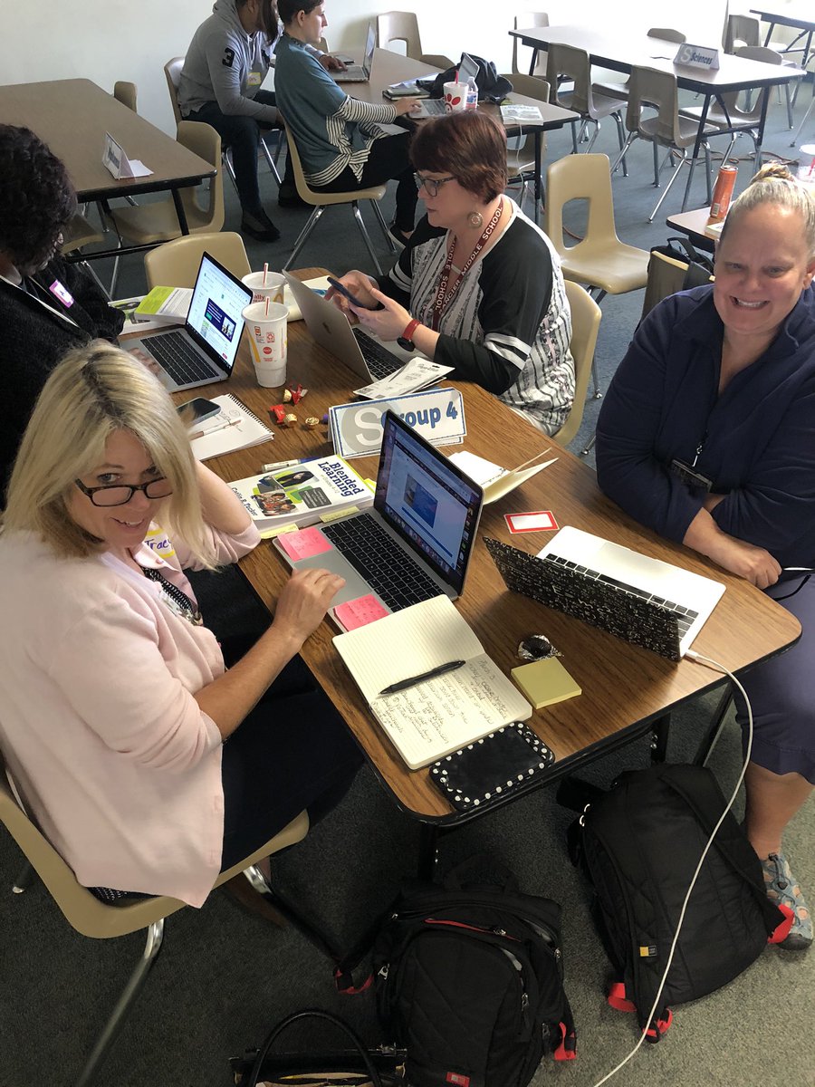 jilldrice's tweet photo. Digging deep into digital communication today with @KilleenISD_  MS teachers. The Art of Asking Qs Online✅  Creating Quality Discussions✅ Station Rotation✅ Bachchannels✅ #SchoologyPD #blendedlearning #ISTEstandards  @Schoology @techgretch @Catlin_Tucker @MrsDPatt @ghartman https://t.co/7Q9mnI5LCA