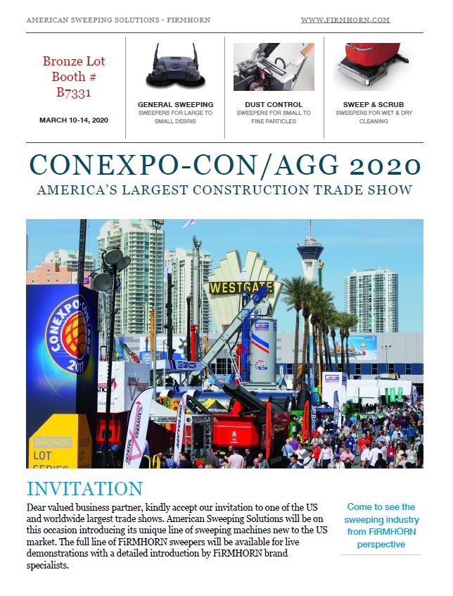 ACEsales16's tweet photo. Join us next week in Vegas to see the newest sweepers from Firmhorn!! #CONEXPOCONAGG #FIRMHORN https://t.co/Qk2VE2Ta4c