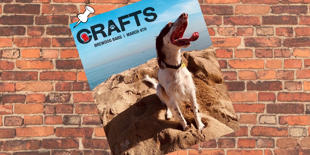 ¡MAÑANA vienes a los #brewdogbars con tu perro, y te daremos un 10% de #descuento en comida!¡No lo dejes en casa, tráenos a tu amigo!
 .
👉🏿Para más información sobre la iniciativa, visite nuestra página web oficial brewdog.com/blog/crafts
#craftsxcrufts
