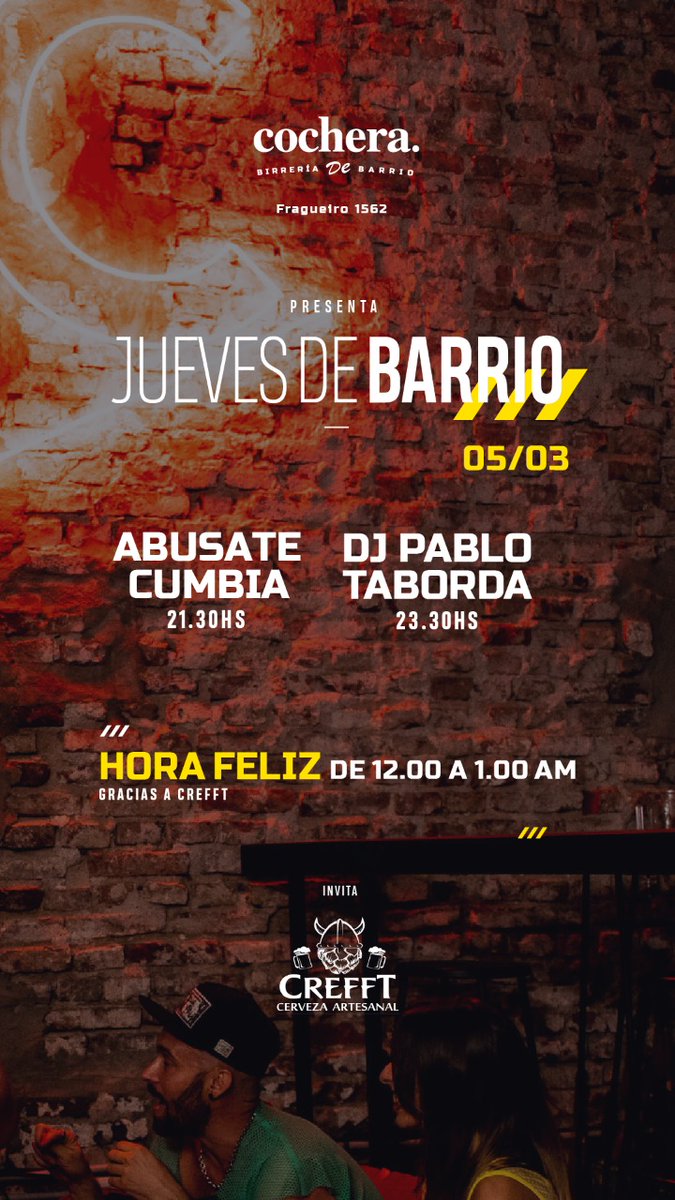 ABUSATECUMBIA's tweet photo. Jueves reventamos #Cochera y hacemos bailar a todo el barrio! 
.
.
.
.
#YoTeAvise ⚡ https://t.co/z1BPl6Muvh