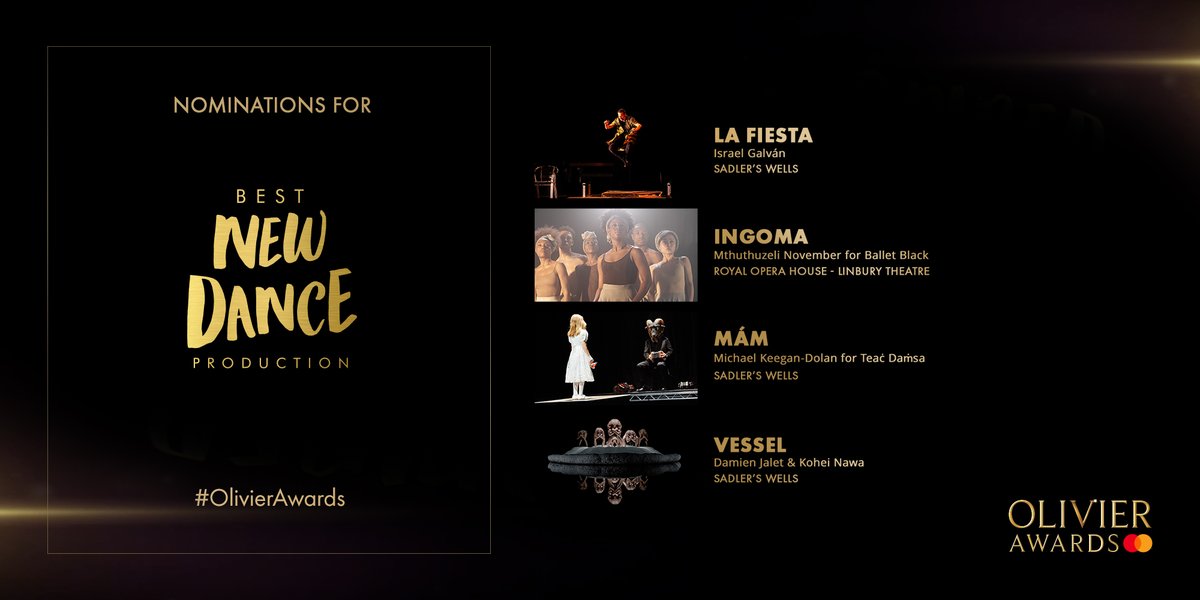 TeacDamsa's tweet photo. MÁM has been nominated for an Olivier Award - 2020 https://t.co/XAyUXPQC1R