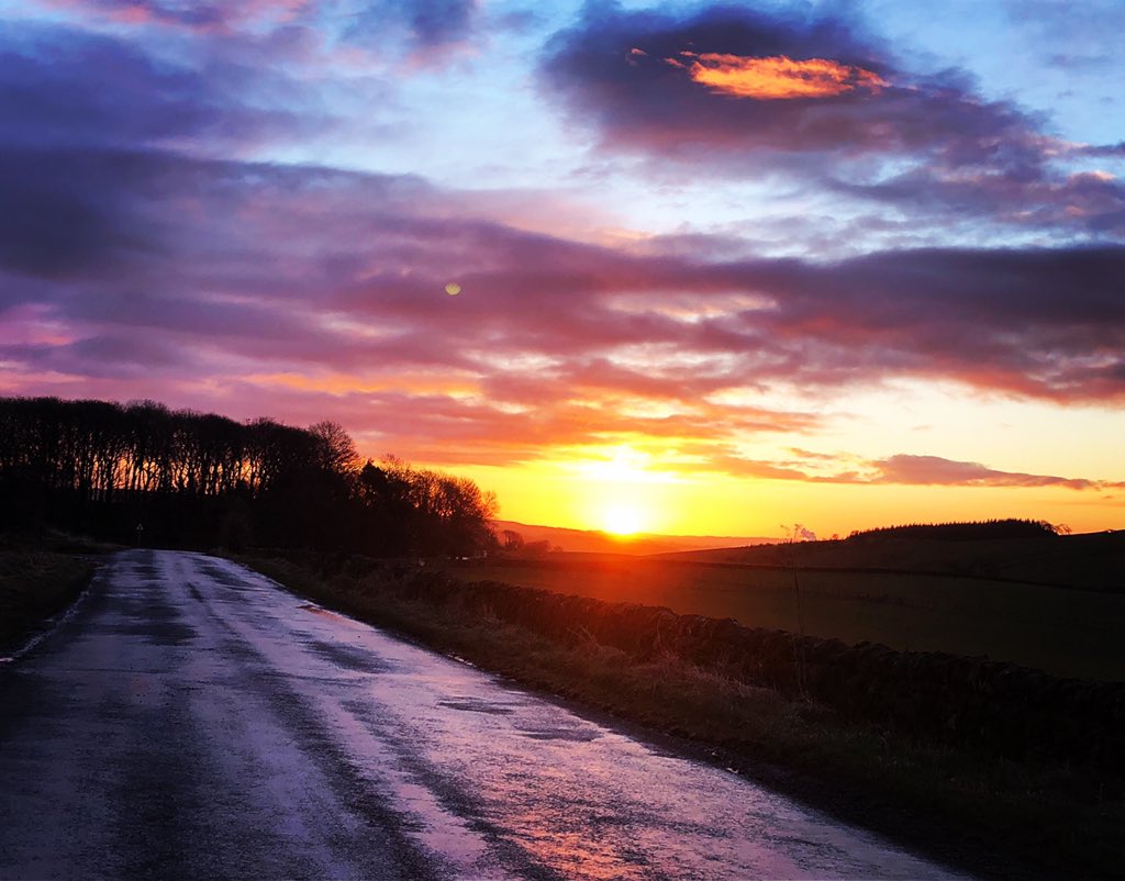 Beautiful sunrise this morning #sunrise #Northumberland #holidaycottage #access4all #farmstay