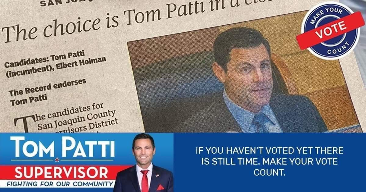 Today is our day! I appreciate your vote.