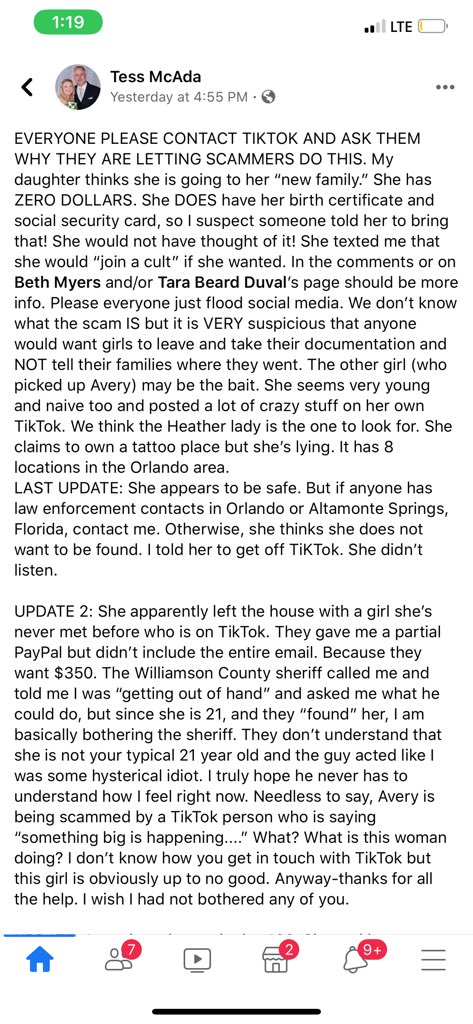 __Kaitt__'s tweet photo. My cousin is missing and we don’t know where she is. She has mental health issues and we think she was lured out. We think she may be somewhere in Florida. Please retweet this to get the word out!!!   #bringaveryhome https://t.co/Z4SNROAGz1