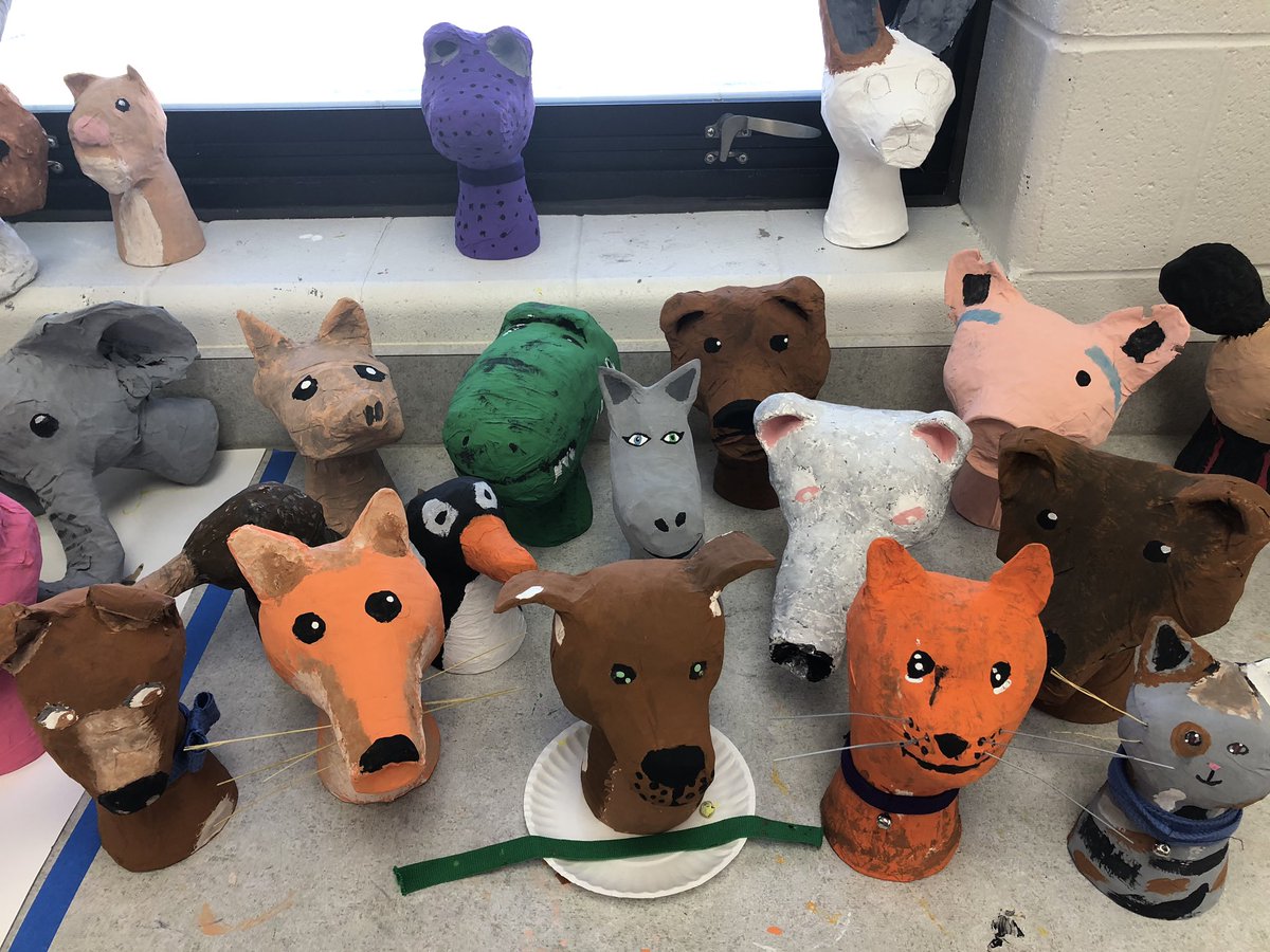 grahammsart's tweet photo. 6th grade animal forms. https://t.co/Y7vBAgDcyk