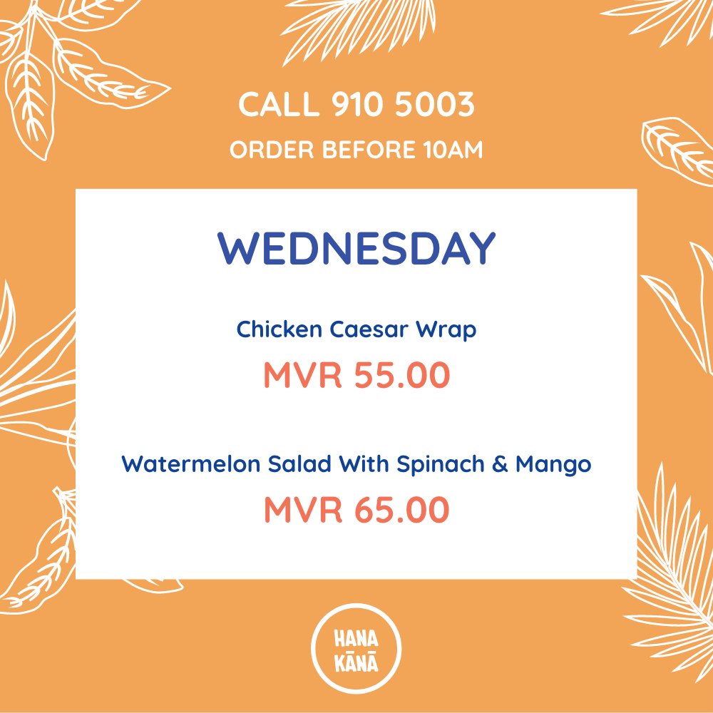 hanakaanaa's tweet photo. New Menu for Wednesday! โบ๏ธ
.
Call, Text, Viber or Telegram 9105003 to order ๐
.
#GoathiFood #lunch #homemade #homemadelunch #food #eat #tasty #instafood #yummy #Maldives #Wednesday #rice #eathealthy #menu #salad #chicken #beef #pasta https://t.co/idQ0qqiHL4