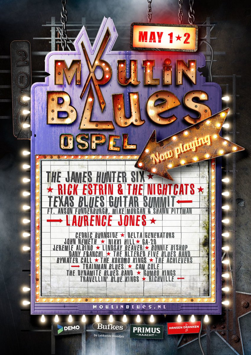BluesMagazine's tweet photo. Moulin Blues 2020 | Volledige line-up + officiële poster !
#MoulinBlues #Ospel #bluesfestival #lineup #festivaltip https://t.co/nRj7rQONmC https://t.co/FE8YTifoLx