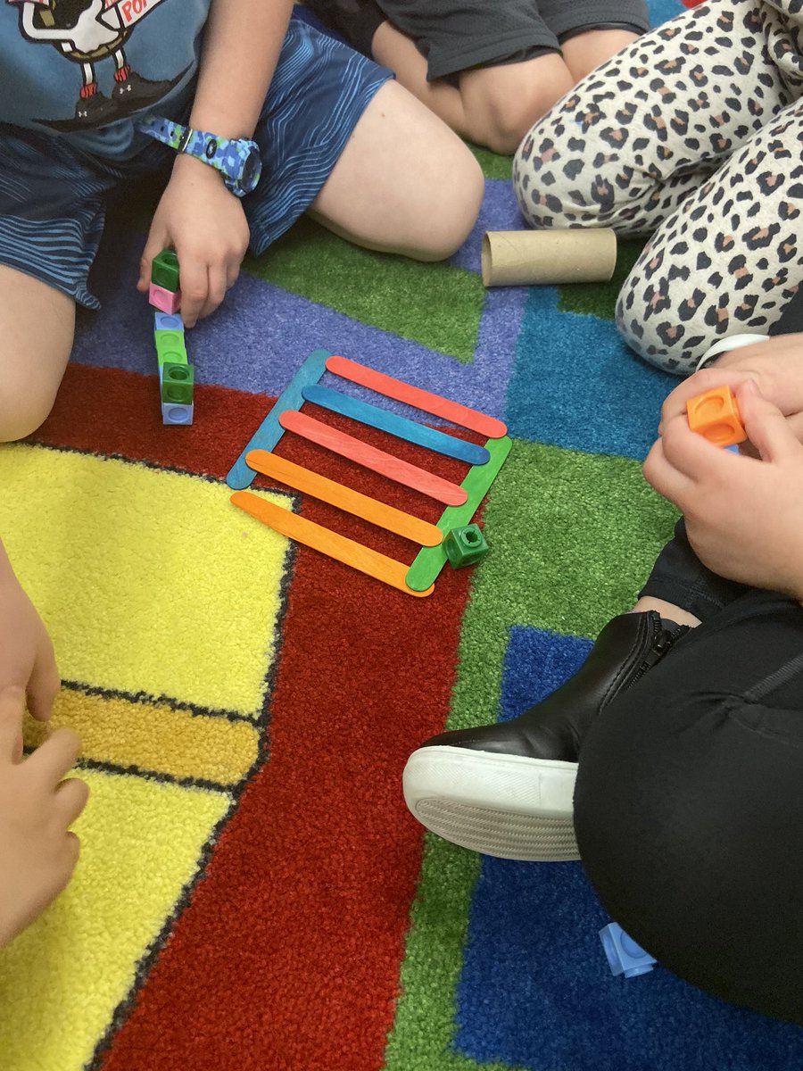 TechSavy_LMS's tweet photo. After reading “The Little Red Fort” by Brenda Maier and some discussion on good examples of teamwork @pusterlearners #kinder friends are practicing some fort building! https://t.co/RD2CBj7jut
