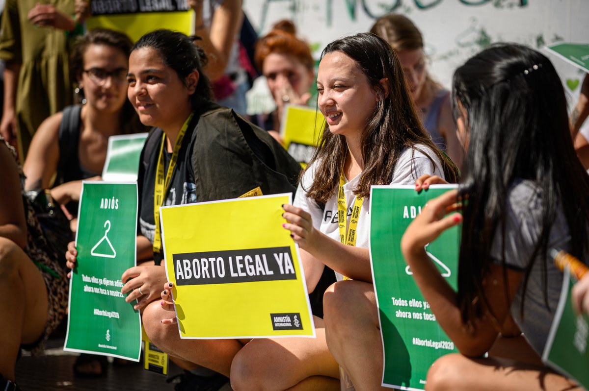 amnistiaar's tweet photo. #AbortoLegal2020
#SeráLey https://t.co/kVebyZ7SCI