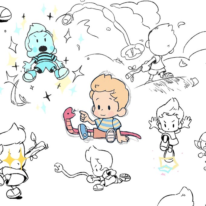 some smash lucas from memory ✨ #ssbu 