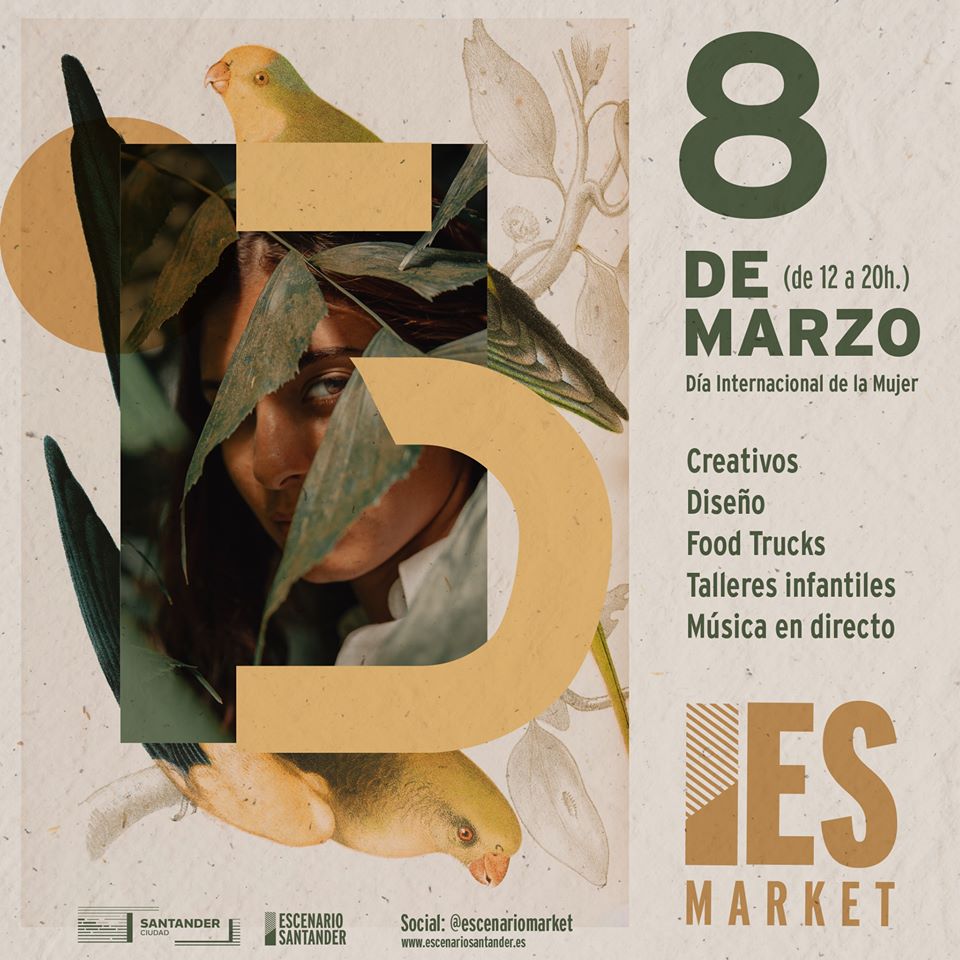 ✨ #EsMarketEllas ✨ Domingo 8 de marzo ✨ Emprendedoras, inquietas, capaces, valientes, soñadoras, creadoras... #Mujeres. Porque se lo merecen protagonizarán la primera edición del año y nos iluminarán con su talento. De 12:00 a 20:00 nos vemos en <a href="/SantanderEscena/">EscenarioSantander</a>. ¡Un #planazo!