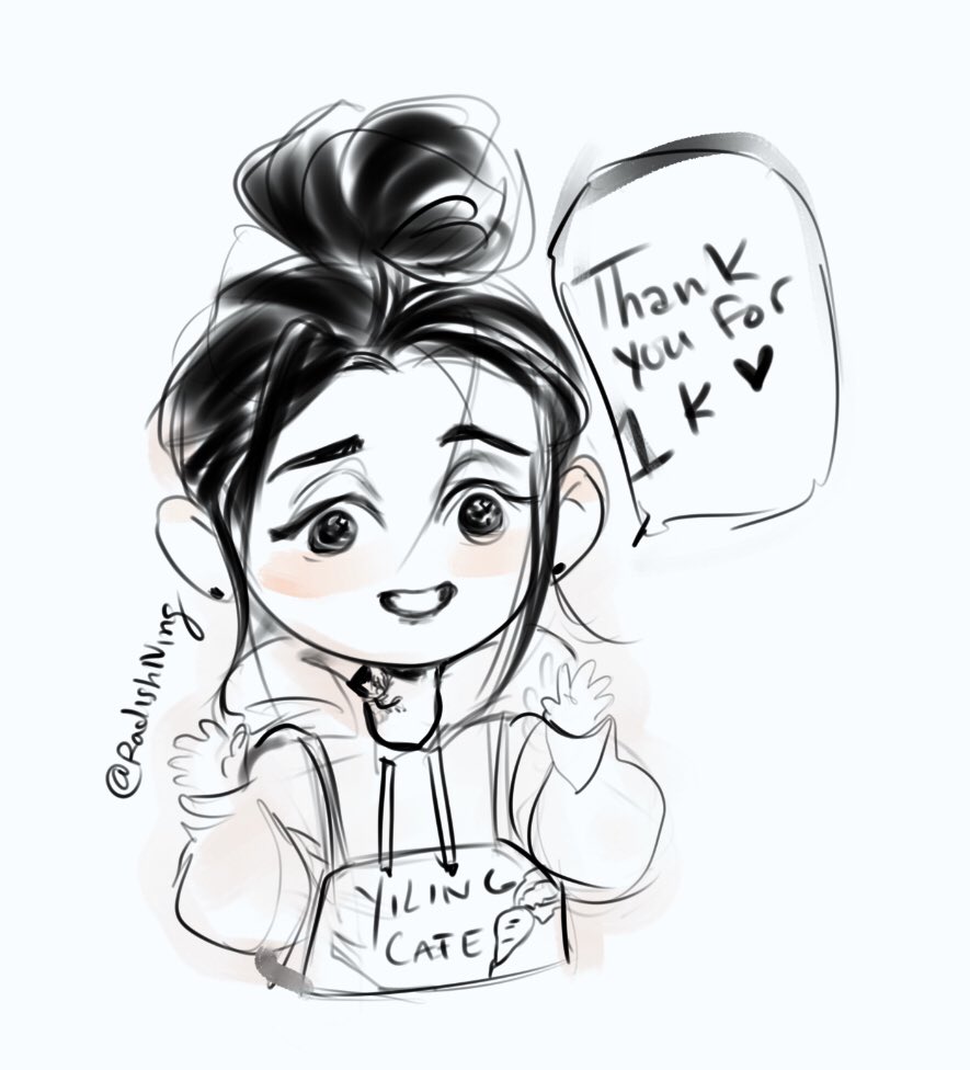 Here's a lil barista wen ning as thanks ☺️?????? 