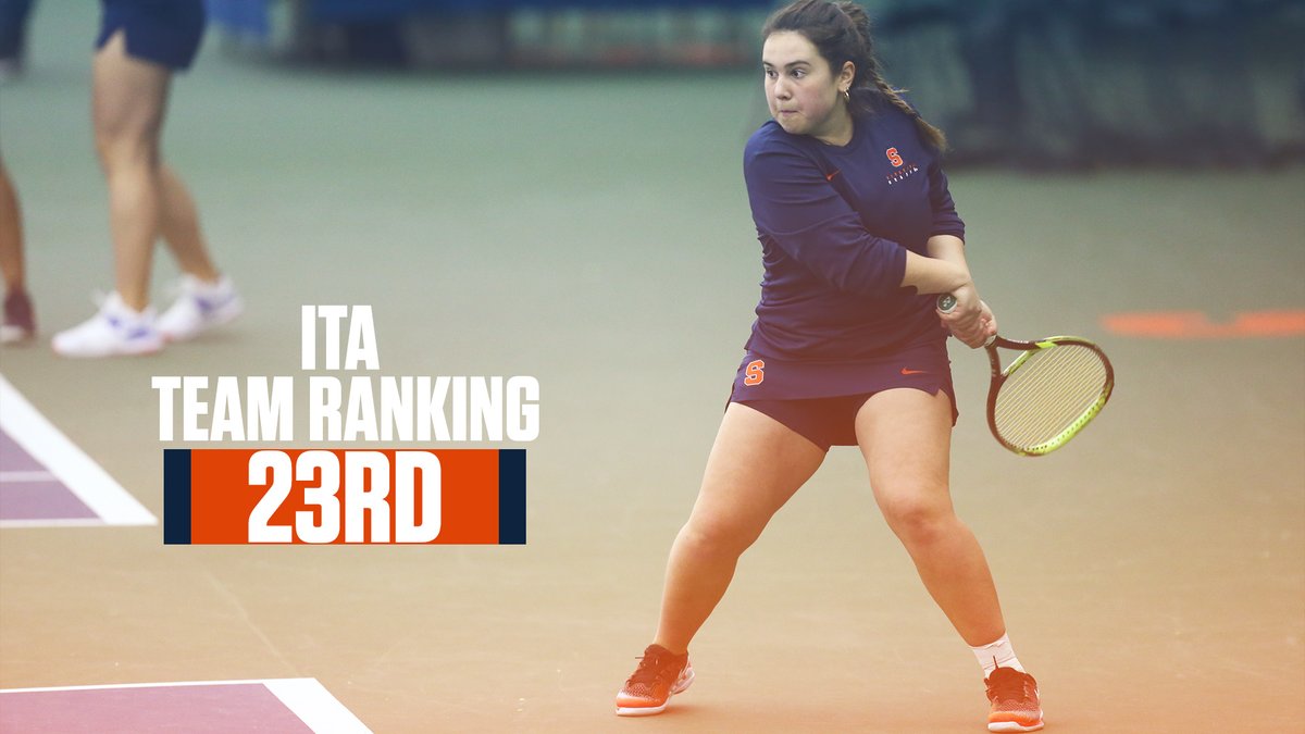 Cuse_Tennis's tweet photo. Back in the top-25 😎

Syracuse is one of 10 ACC programs in the top-25 in this week's Oracle/ITA Poll.🍊 https://t.co/2nWA4iVwXE