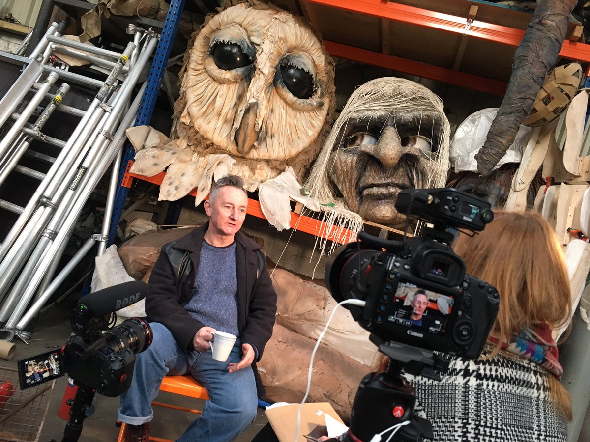 Good fun today interviewing for a short video on the story of all things Macnas