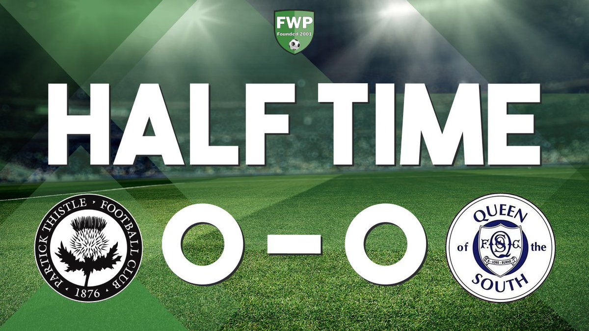 FWPPartick's tweet image. HALF-TIME: @FWPPartick 0-0 @FWPQueenOfSouth footballwebpages.co.uk/match/2019-202…
