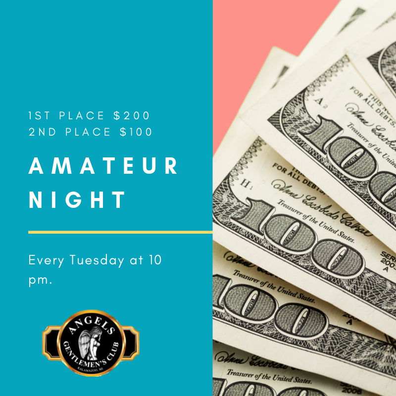 Angels_Kzoo's tweet photo. 10 pm Every Tuesday! 

#AmateurNight #Competition #CashPrizes  #kzooangels #AngelsKzoo #angelsgentlemenclub #GentlemenClub #angels #adultentertainment #dancers #lapdance #tuesdaynights

https://t.co/rgWZnprr4N https://t.co/vY1Ig5uNrJ