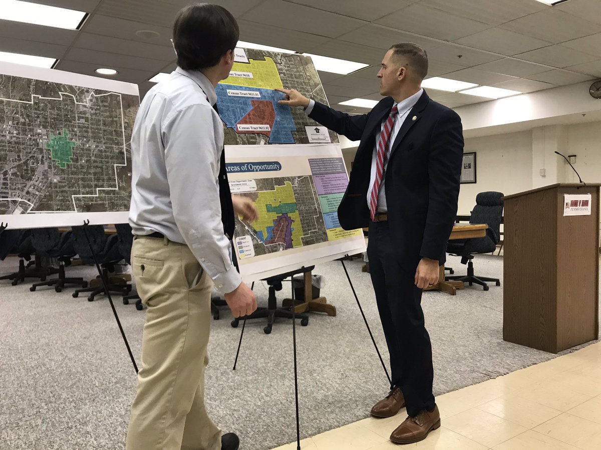 JoeDeFeliceHUD's tweet photo. Pleasantly surprised w our visit to #IndianaCountyPA where we met w the county, borough, investors, police dept & residents to discuss their future thru #OpportunityZones & how we can be of assistance with their community & economic needs & dealing w #BrainDrain #HUDR3 #SWPA2020 https://t.co/hyjxWsYYjV