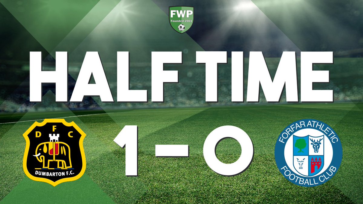 FWPForfar's tweet image. HALF-TIME: @FWPDumbarton 1-0 @FWPForfar footballwebpages.co.uk/match/2019-202…