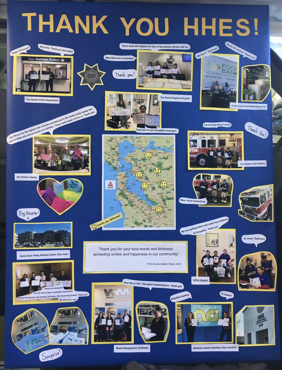 During Words Matter Week, HH students wrote thank you notes to our community helpers.  We thought you would like to see the happy smiles!  Thank you to our amazing Diversity and Inclusion team for coordinating the special deliveries!