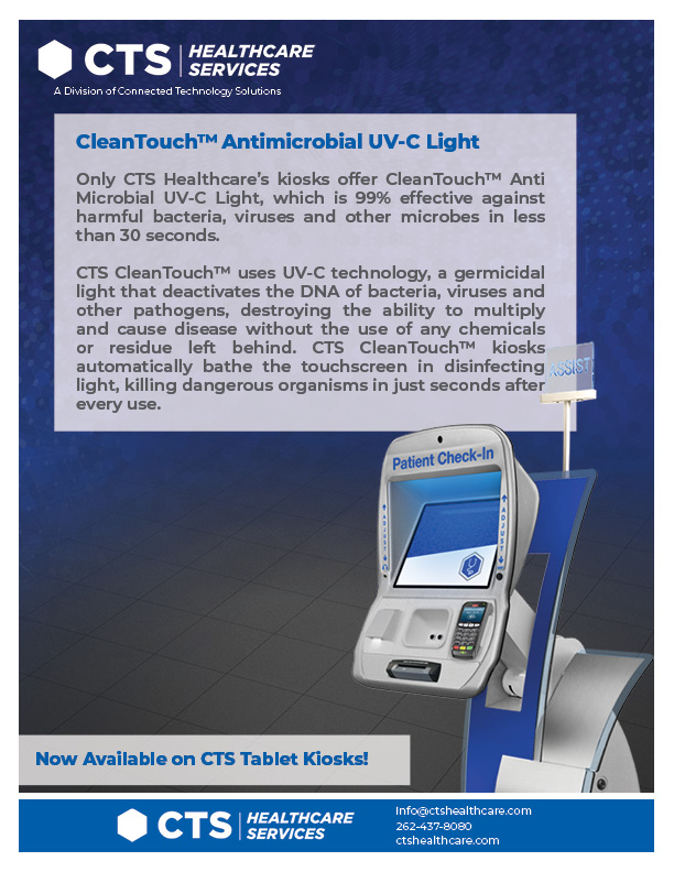 CTSKiosk's tweet photo. Viruses, meet CTS CleanTouch® - the automatic disinfection technology for self-service kiosks and tablets. Germs, viruses and bacteria don't stand a chance. Exclusively from CTS. #viruses #disinfection #kiosks #coronavirus https://t.co/4cnKmKzPSj