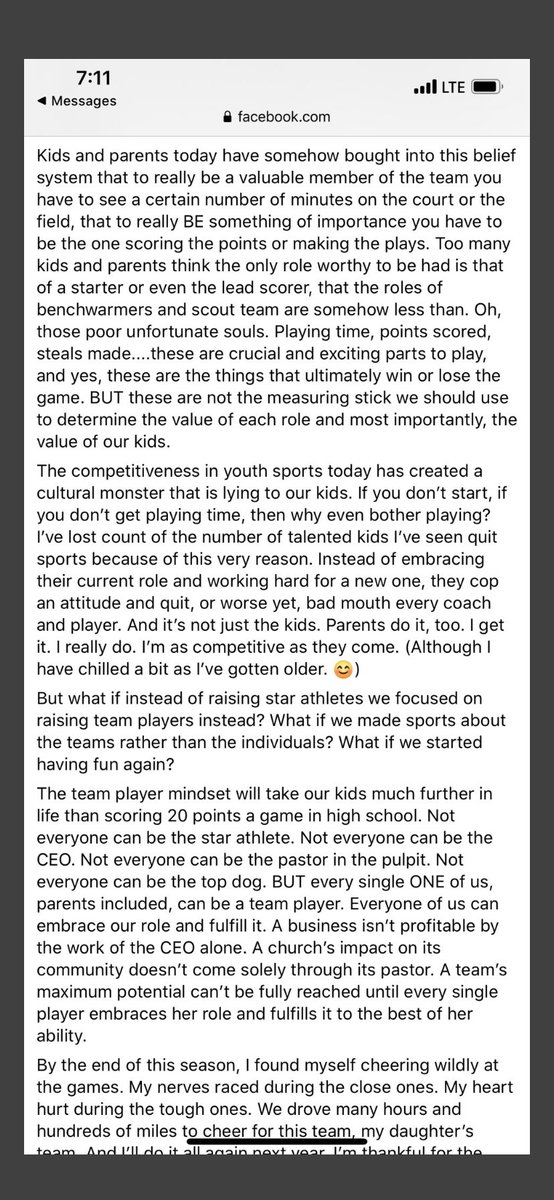 brycemarlatt's tweet image. My wife’s FB Post has had quite a response!  I think this is a must read for coaches, student athletes and parents. So proud of my daughter ⁦@kloeyzayne⁩! ⁦@kzmomx3⁩ ⁦@OSSAAOnline⁩ #team