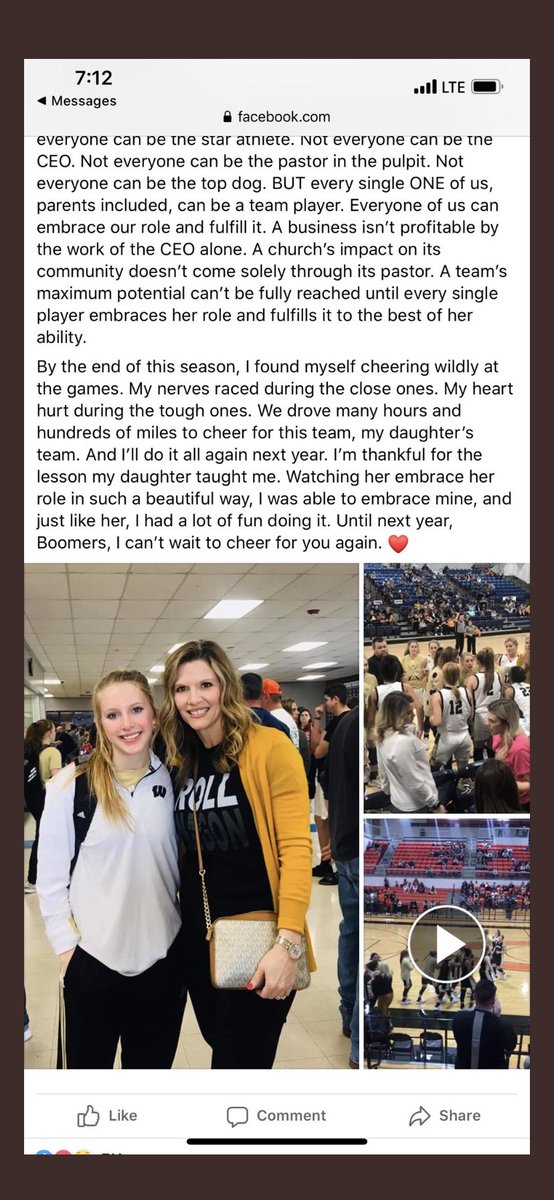 brycemarlatt's tweet image. My wife’s FB Post has had quite a response!  I think this is a must read for coaches, student athletes and parents. So proud of my daughter ⁦@kloeyzayne⁩! ⁦@kzmomx3⁩ ⁦@OSSAAOnline⁩ #team