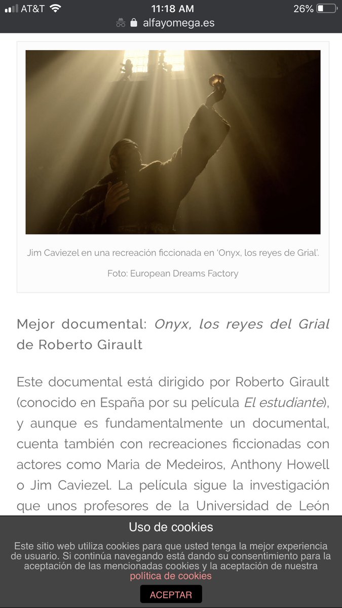 RobertoGirault's tweet photo. Orgulloso de haber recibido el premio a mejor documental por #Onyxkingsofthegrial. En los premios Alfa y omega https://t.co/8gmbhA3Dg5.  dirijí en españa en el 2018. Pronto en México. https://t.co/mDowEH1XKA