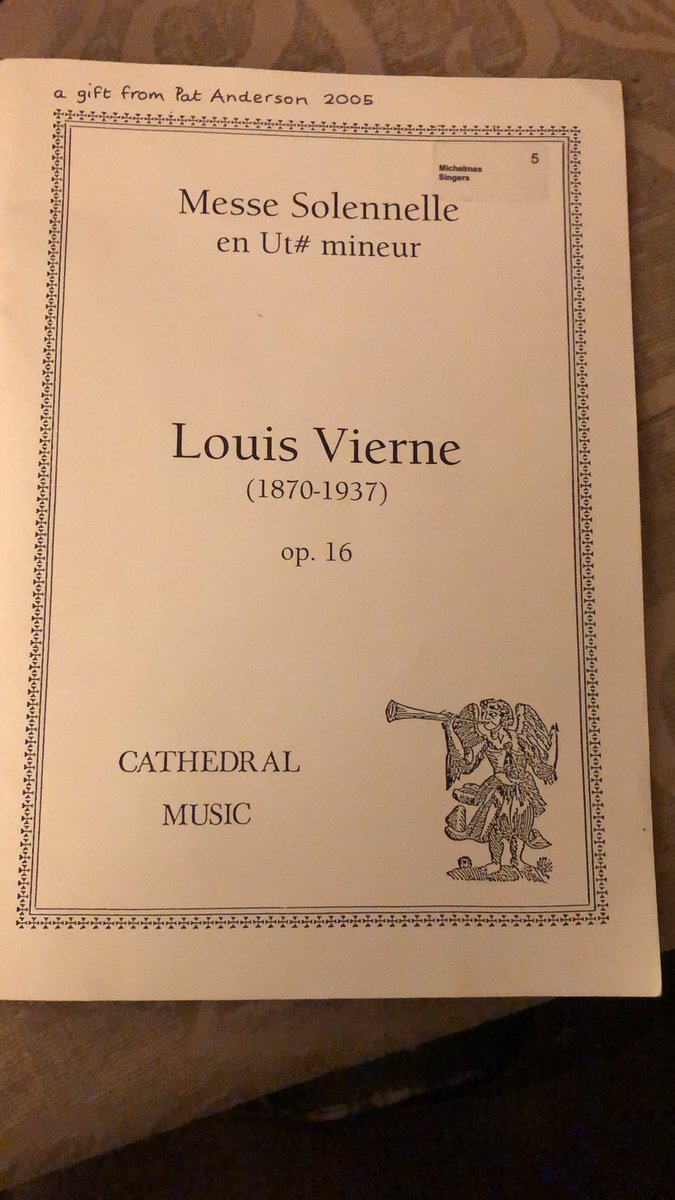 paulbanks60's tweet photo. Ohh, not done this one before! #Vierne #messesolennelle https://t.co/SzAf8dLxg3