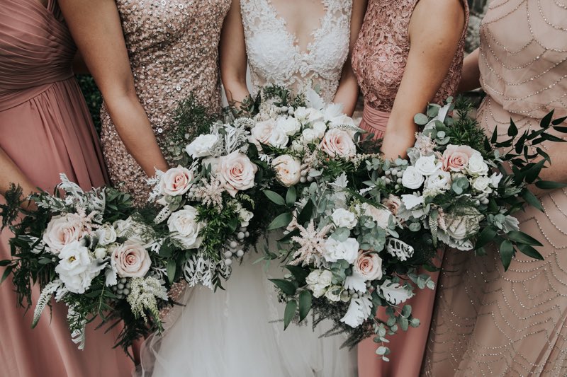Our beautiful bride chose a blush pink colour scheme for her wedding day, with her bridesmaids in dresses to complement the colour palette &amp; their individuality..
Wedding Planner: <a href="/P4Pweddings/">PlannedforPerfection</a> 
Wedding flowers <a href="/BritishFlowers/">greatbritishflorist</a> 
Photographer: <a href="/NatalieJWedding/">Natalie J Weddings</a> #plannedforperfection