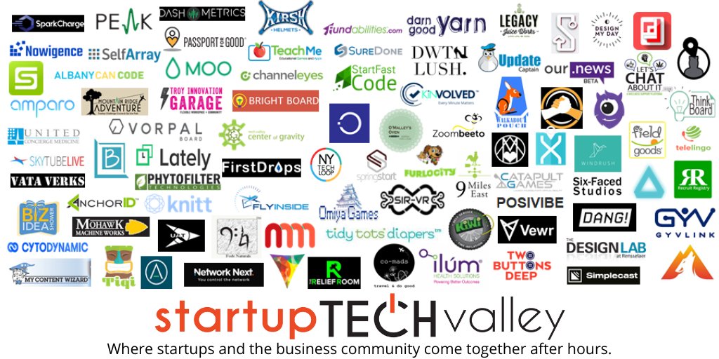 EshipRPI's tweet photo. Even more companies that have pitched their business at #startuptechvalley. Celebrate the 200th pitch with us tomorrow. @agoramedia @SaratogaChamber @TheWagonerFirm @TBC_CPAs @AlbanyMed @MobilizeNY @CEG_NY @PhillipsLytle #faithfulsponsors https://t.co/AWJR2Aqkdz https://t.co/loTlcGYVei
