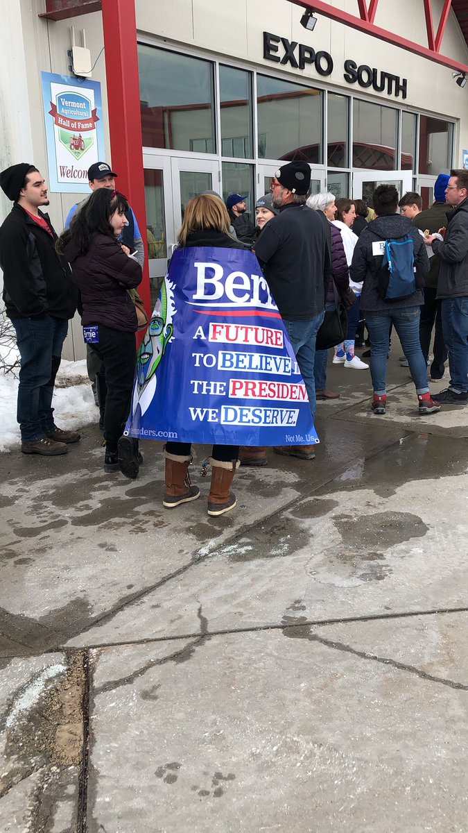 People are already lining up today for the <a href="/BernieSanders/">Bernie Sanders</a> #SuperTuesday Rally! #VoteForBernie #supertuesday2020