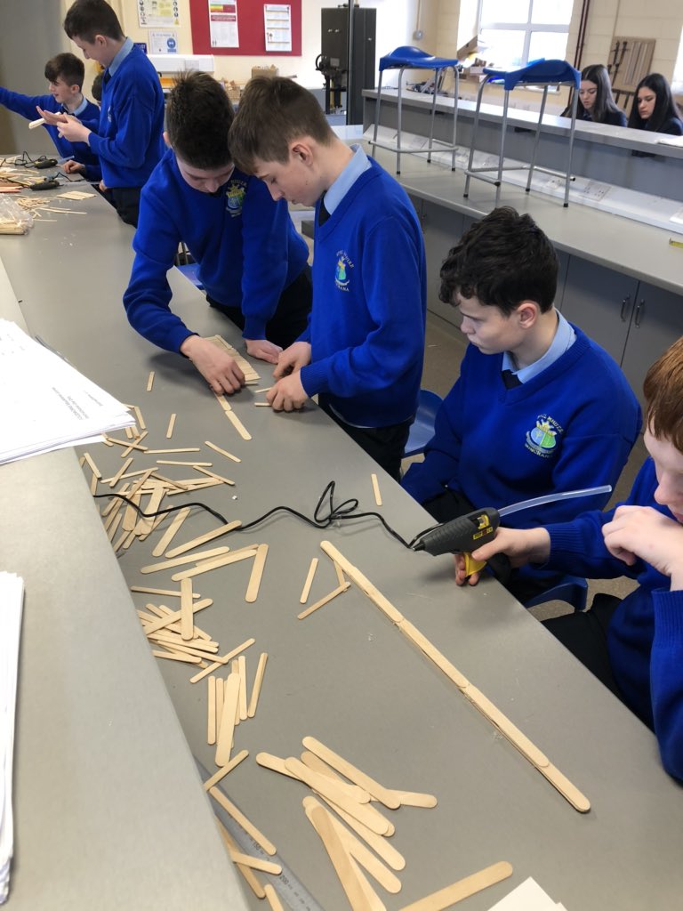 TechScoilMhuire's tweet photo. Day 2 of Engineers Week: Another eventful day. Thanks to @LYIT for a brilliant engineering fair. Today 2nd years started their design and make a bridge challenge!! Can’t wait to test them on Friday! @JCt4ed @EngineerIreland https://t.co/s6gzD7el94