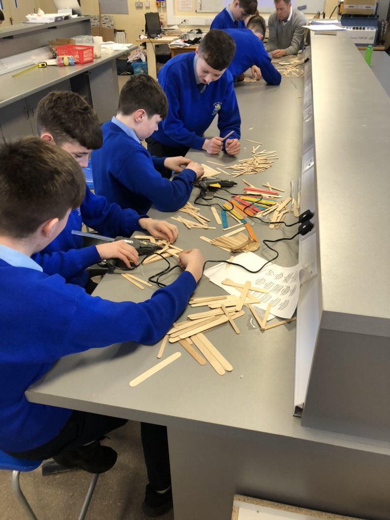 TechScoilMhuire's tweet photo. Day 2 of Engineers Week: Another eventful day. Thanks to @LYIT for a brilliant engineering fair. Today 2nd years started their design and make a bridge challenge!! Can’t wait to test them on Friday! @JCt4ed @EngineerIreland https://t.co/s6gzD7el94