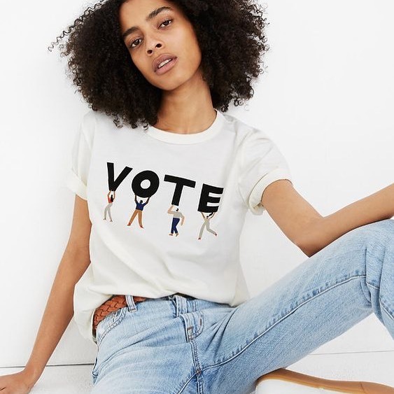 white_space_co's tweet photo. If you do one thing today, go vote! It’s Super Tuesday and your voice matters. Make it count 🗳 
#vote2020 #youropinionmatters #letsdothis #mnprimary #supertuesday .
.
Now we’re off to buy this killer T-shirt from @madewell. https://t.co/6Y3OlwlFaW https://t.co/iEB9eZ24VI