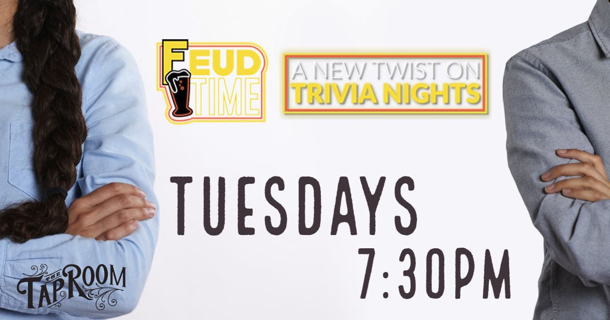 thetaproomnd's tweet photo. Join us for Feud Time trivia TONIGHT starting at 7:30pm! Bring your dinner with, outside food is always welcome! https://t.co/vOFpuspHGz