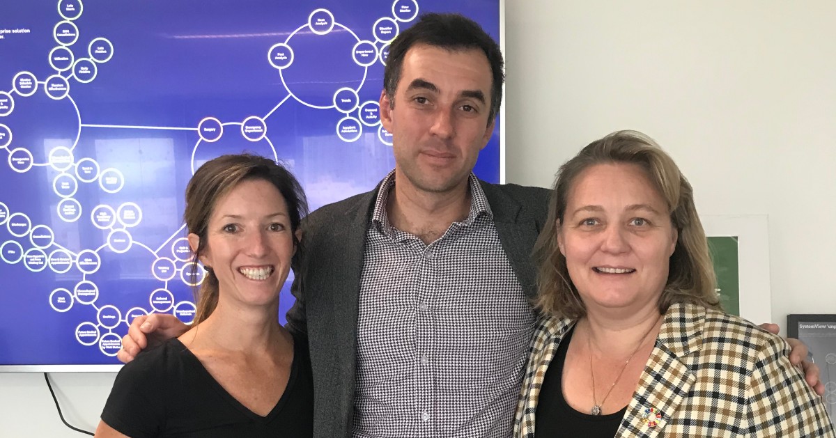 Thanks to Leanne Kemp from @QChiefEntrepren who visited Director of Product, Chris Ogg, and Business Manager, Leigh Platt, to learn about our business and see a SystemView demo.

Leanne's experience is invaluable! Fingers crossed our 'adopt a chief' application is approved!!