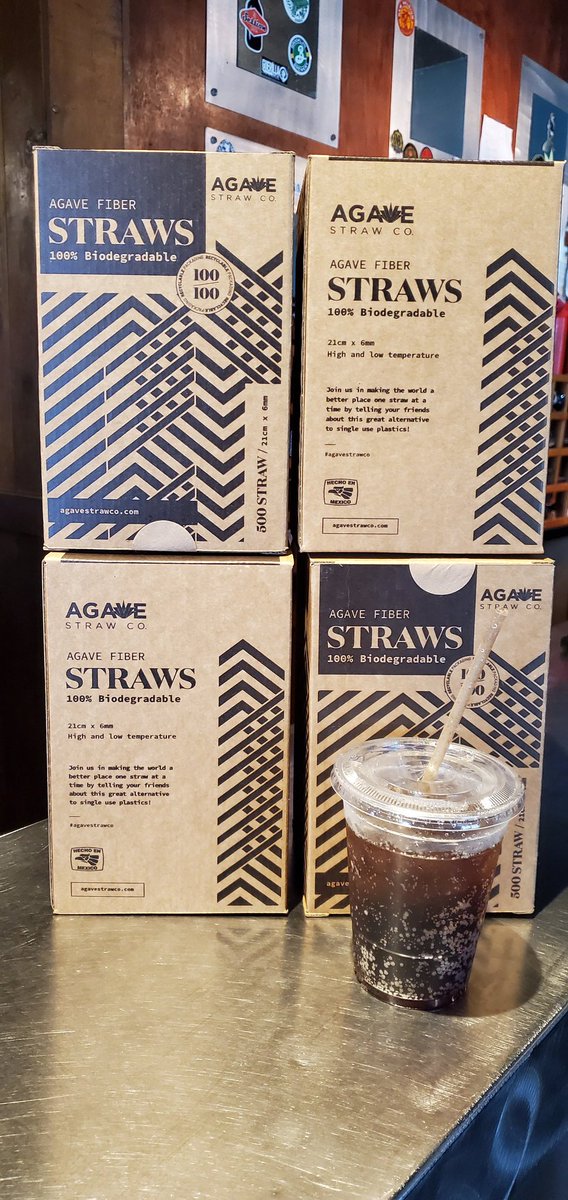 Norfolk Taphouse (@taphousenorfolk) on Twitter photo That's the end of plastic straws for us! These agave fiber straws from <a href="/agavestrawco/">Agave Straw Co</a> are it! They use leftover byproduct from tequila making process(used to be 🗑) & turn it into straws. 100% biodegradable & packaged in plastic-free packaging. #nomoreplastic #wereinthistogether That's the end of plastic straws for us! These agave fiber straws from <a href="/agavestrawco/">Agave Straw Co</a> are it! They use leftover byproduct from tequila making process(used to be 🗑) & turn it into straws. 100% biodegradable & packaged in plastic-free packaging. #nomoreplastic #wereinthistogether