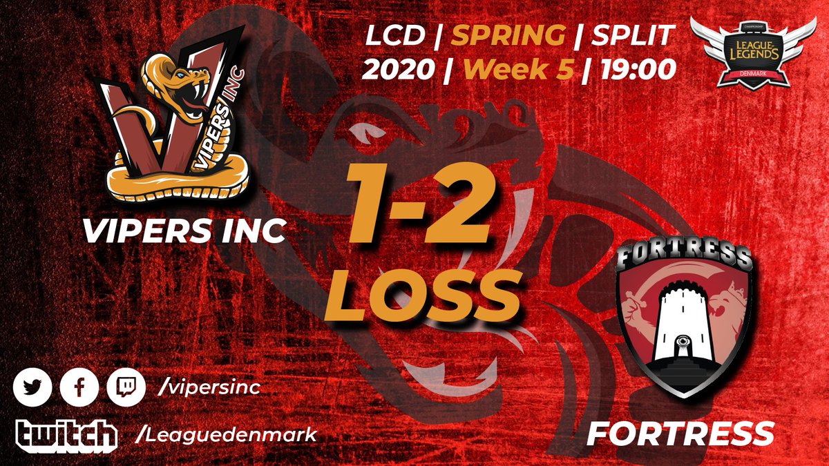 VIEO Agency (@vieoagency) on Twitter photo Vi tager sæsonens første nederlag i <a href="/Leagues_GG/">Leagues.gg</a>, da vi taber en tæt kamp til <a href="/Fortress_Esport/">Fortress Esport</a>!
Vi ligger dog stadig på en samlet 2. plads i <a href="/Hungrydk/">Hungry</a> league og vender stærkt tilbage i næste uge!
GG WP <a href="/Fortress_Esport/">Fortress Esport</a>! Vi tager sæsonens første nederlag i <a href="/Leagues_GG/">Leagues.gg</a>, da vi taber en tæt kamp til <a href="/Fortress_Esport/">Fortress Esport</a>!
Vi ligger dog stadig på en samlet 2. plads i <a href="/Hungrydk/">Hungry</a> league og vender stærkt tilbage i næste uge!
GG WP <a href="/Fortress_Esport/">Fortress Esport</a>!