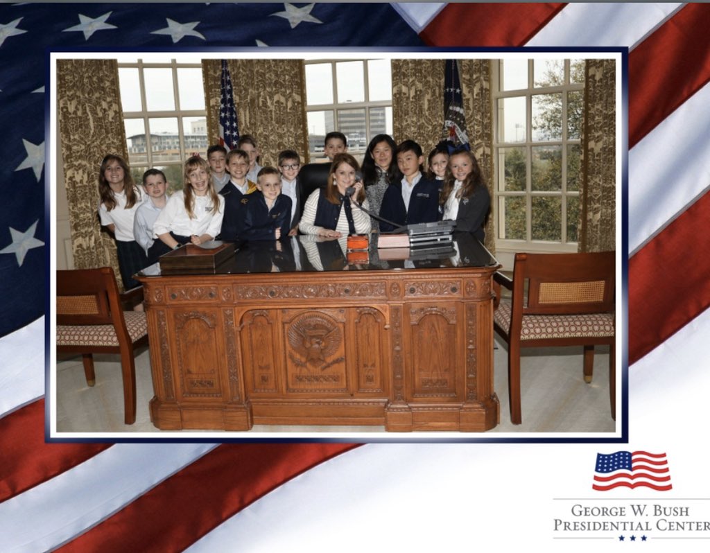 PCA North 4th grade visited the Bush Peesidential Library and Museum today! What a great experience! #PCANorth #pca