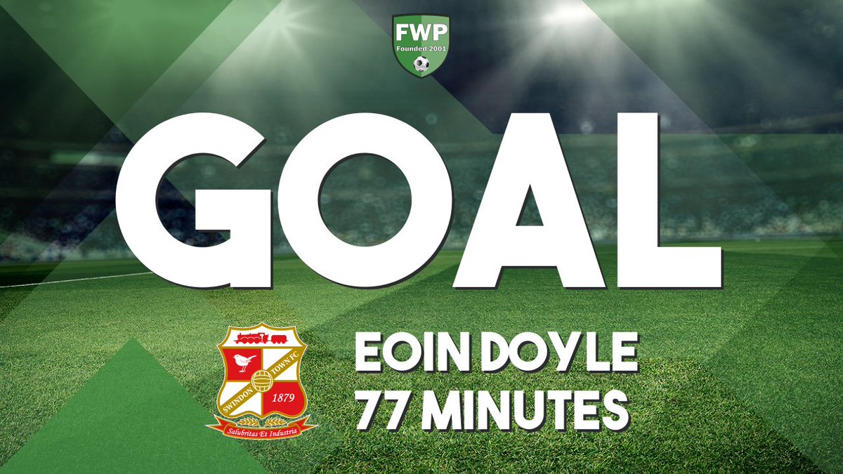 FWPSwindonTown's tweet photo. GOAL: @FWPSWINDONTOWN 2-0 @FWPScunthorpe - Eoin Doyle (77') https://t.co/M59djzUpBy https://t.co/QZIyoOsaOl
