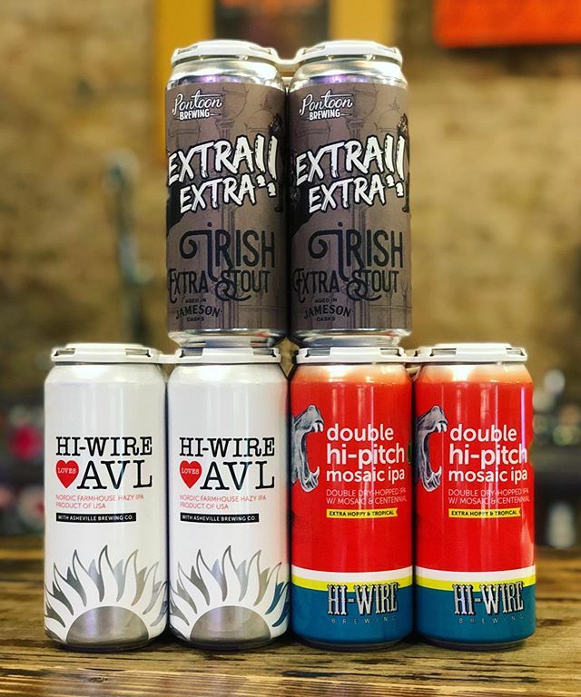 TheMaltiDUDES's tweet photo. EXTRA, EXTRA!! DRINK ALL ABOUT IT! 🍻 🍺 From @pontoonbrewing “Extra Extra!!” Is an Irish extra stout aged in Jameson casks 🍺 From @hiwirebrewing • “Hi-Wire Loves AVL” is a collab brew w/ @ashevillebrewingco featuring this Nordic farmhouse hazy IPA… https://t.co/1ZH5MIfor0 https://t.co/4zUQ9tIiO0