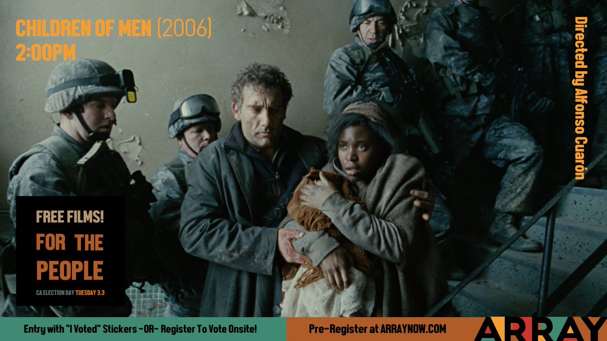 Now playing at <a href="/AmandaCinema/">The Amanda Cinema</a> on <a href="/ARRAYNow/">ARRAY</a> campus in celebration of #ElectionDay.