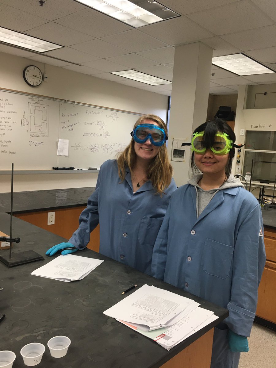 heidiconrad22's tweet photo. Lab 6: Buffers! These students prepared and tested 23 different aqueous solutions today! Now they will calculate the theoretical pH for each. Excellent practice! #TCU #TCUChem #genchemlab #moletable #ICEtable #pH #Buffers https://t.co/grs59hQVLq