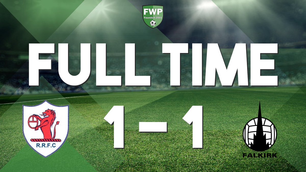 FULL-TIME: <a href="/FWPRaithRovers/">FWP Raith Rovers</a> 1-1 <a href="/FWPFalkirk/">FWP Falkirk</a> footballwebpages.co.uk/match/2019-202…