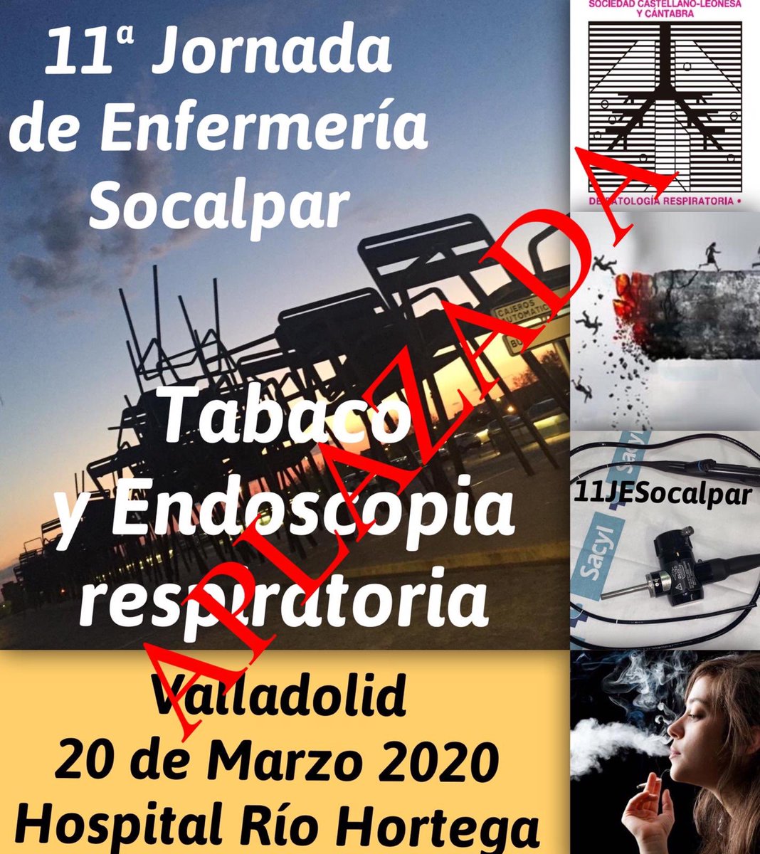 yolandamartinv's tweet photo. #11JESocalpar @Socalpar se comunica el APLAZAMIENTO de la 11 Jornada del día 20 marzo .@CARRINMARA @margonma @azugonzasa @Lorena_Folgado @carmenvillarb https://t.co/A4HPtm8fFa