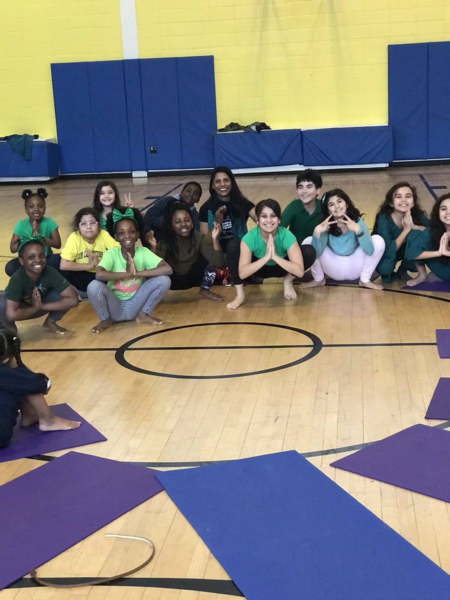 OLV_afterschool's tweet photo. Learning how to do the garland pose-malasana aka “yoga squat” @BuddingBuddhas @OLV_School_MtV @CWCatholicSchls @ArchNY_Schools https://t.co/4rvlTL8aAO