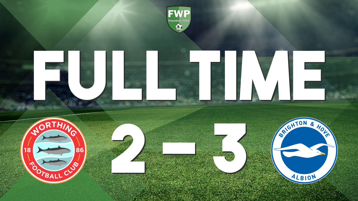 FWPWorthing's tweet photo. FULL-TIME: @FWPWorthing 2-3 @FWPBrighton https://t.co/ukmr6RJXUN https://t.co/DDxXlEpV5I